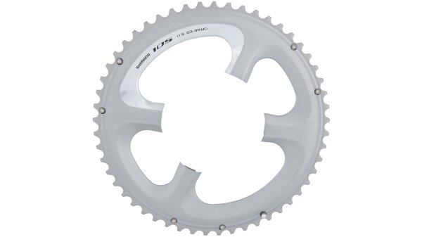 SHIMANO Kettenblatt "105, 5800" 4-Arm, für 2x11-fa 53 Zähne, silb