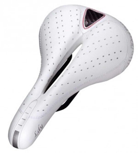 Sattel Selle Italia Lady Gel-Flow weiß, Damen, 262x160mm, 290g, MTB