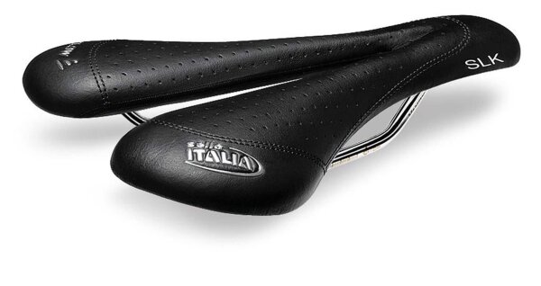 MTB-Sattel SLK Lady Gel Flow Selle Italia, Leder schwarz