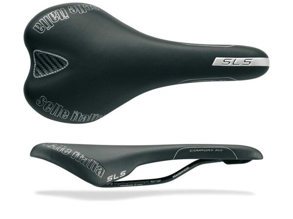 Sattel Selle Italia SLS Kit Carbonio schwarz, Unisex, 275x131mm, 210g, MTB