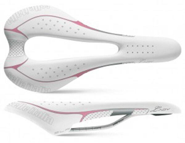 Sattel Selle Italia SLR Lady Gel Flow weiß, Damen, 275x131mm, 200g, MTB