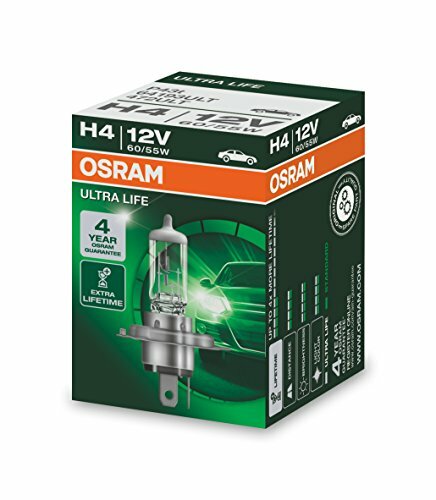 OSRAM Hauptlampe H4, Sockel P43t-38 12 V, 60/55 W, mit Silberkuppe