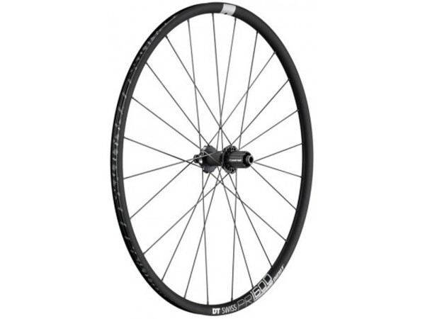 hr dt swiss pr 1600 dicut 21 db, 28"/18 alu, schwarz, cl 142/12 mm ta, shimano  