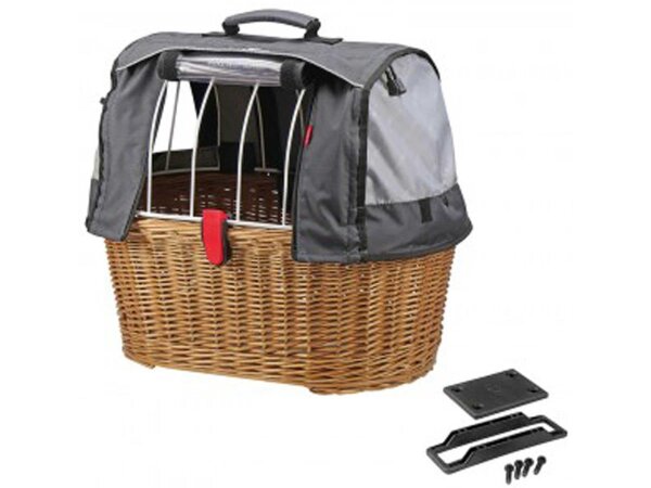 hundeshopper klickfix doggy basket plus braun,  45x52x36 cm, gta