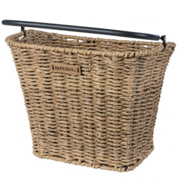 vorderrrad-korb basil bremen rattanlook 27x36x29cm, seagrass