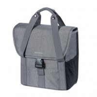 einzeltasche basil go single grey melee m. reflexstreifen...