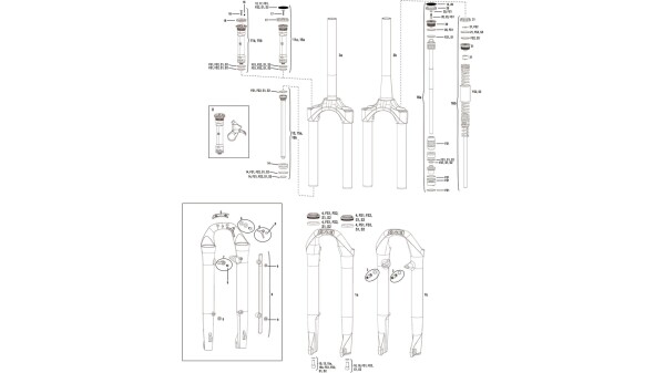 ROCKSHOX "Paragon", Druckstufe inkl. Zugstufe, Standard