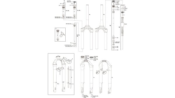 ROCKSHOX "Paragon", Stahlfeder 65mm