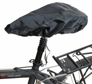 sattel-regenüberzug universalgröße schwarz, polyester mit kordelzug