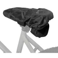sattel-regenüberzug universalgröße schwarz, polyester mit kordelzug