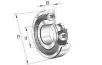 Kugellager 6301 2RS, 12 x