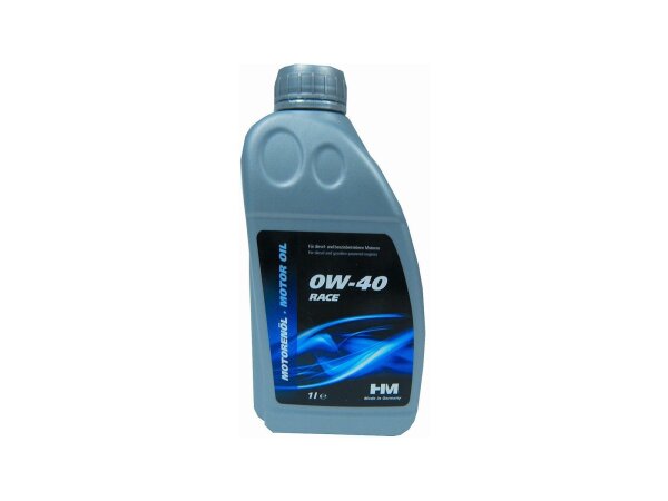 HM Motoröl "RACE" SAE 0W-40, vollsynthet 1 l Flasche