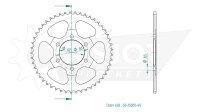 ESJOT Kettenrad "15009" 428, Stahl, schwarz 50...