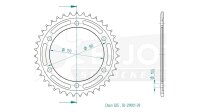 ESJOT Kettenrad "29001" 525, Stahl, schwarz 42...