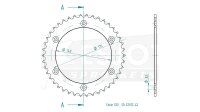 ESJOT Kettenrad "32012" 520, Stahl, schwarz 42...