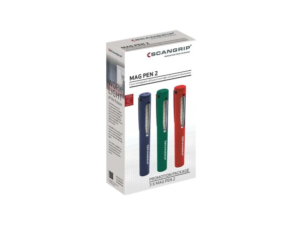Scangrip Lampenset "Mag Pen 2", Stiftlampe, Akku (Li-On
