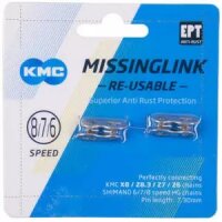 missinglink kmc 7/8r ept silber 2 stück, für ketten 7,3mm, c78eptr73
