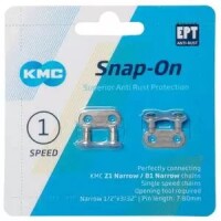 snap-on verschlussglied kmc narrow ept 2 stück, 1/2"x3/32", 7,3mm, ept, silber 