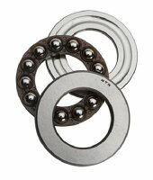 NTN Kugellager Axial, Angaben der Maße (mm): Innen...