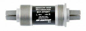 innenlager sr-suntour xcm patronenlager, 113mm, 4-kant, m8