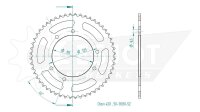 ESJOT Kettenrad "13030" 420, Stahl, schwarz 62...