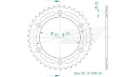 ESJOT Kettenrad "32065" 520, Stahl, schwarz 42...