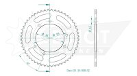ESJOT Kettenrad "13030" 420, Stahl, schwarz 53...