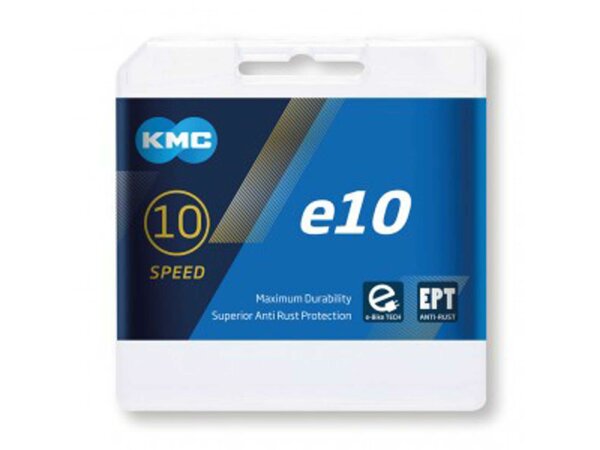 schaltungskette kmc e10 ept anti-rost 1/2" x 11/128" 136 glieder 5,88mm 10-f. 