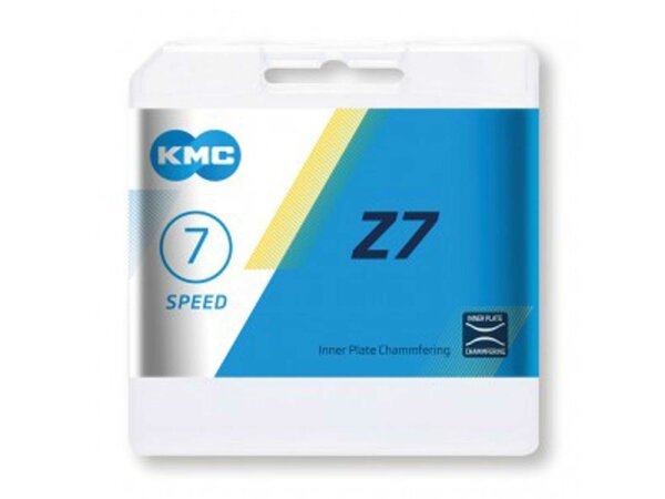 schaltungskette kmc z7 grau/braun 1/2" x 3/32", 114 glieder,7,3mm,6/7-fach