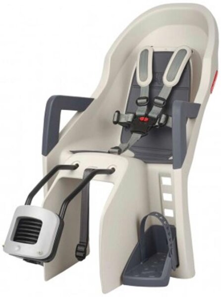 kindersitz polisport guppy maxi+ ff cream/grau, befestig. rahmenrohr