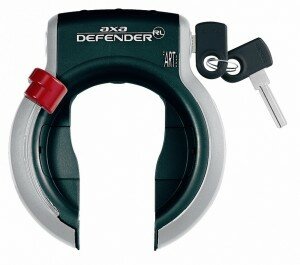 Rahmenschloss Axa Defender anthr/sw Rahmenbefestigung, ohne Bef.-Material