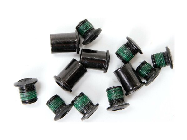 Chain Ring Bolt Kit 4-arm Double RG Long Steel, Steel Black