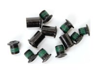 Chain Ring Bolt Kit 4-arm Double RG Long Steel, Steel Black
