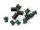 Chain Ring Bolt Kit 4-arm Double RG Long Steel, Steel Black