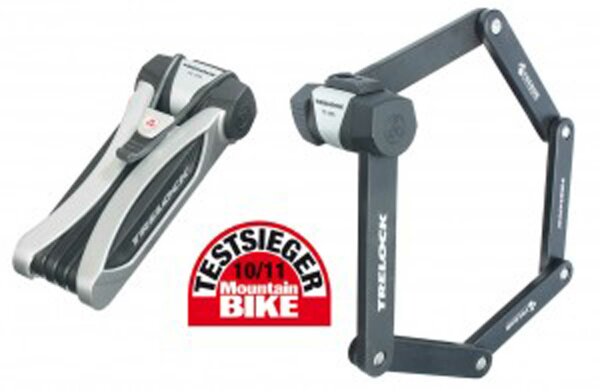 Faltschloss Trelock Cops FS 455/85, schwarz/silber