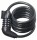 Spiralkabelschloss Trelock 110cm, Ø 8mm SK 204/110/8,Kombi,schwz.,m.Halter ZK110