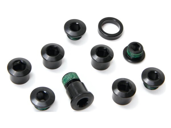ChainRing Bolt Kit Sram Red Aluminium, schwarz,Hidden Bold 5/arm