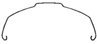 niro-bleche 26x1.75, unlin. 54mm, silber