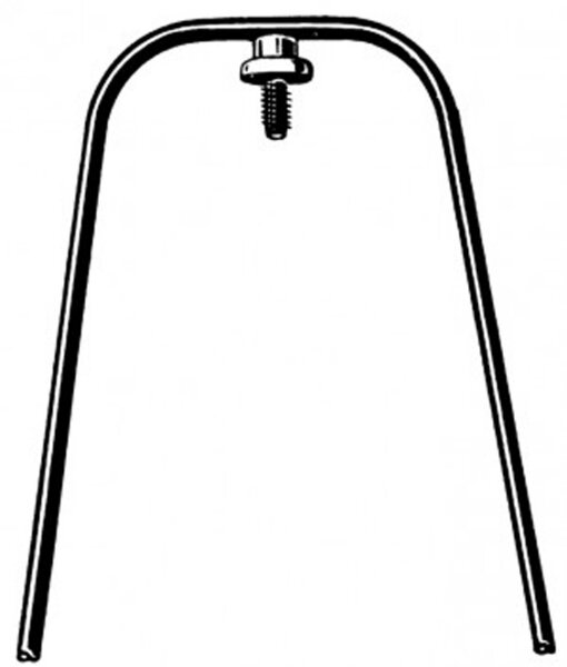 überlaufstrebe alu 26-28" breite 55mm, länge 390mm, ø 5mm