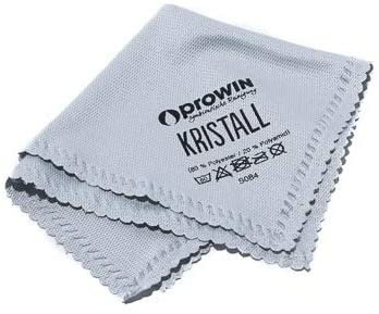 proWIN KRISTALL 18x18cm grau Brillenputztuch