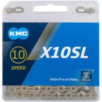 schaltungskette kmc x10sl ti-n gold 1/2" x...