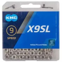 schaltungskette kmc x9sl silber 1/2" x 11/128",...