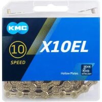 schaltungskette kmc x10el ti-n gold 1/2" x...