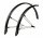 schutzblechset hebie rainline 28" mattschwarz, ca 36mm, mit streben       
