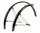 schutzblechset hebie rainline 28" schwarz, ca 58mm, mit streben, 0788 58e1