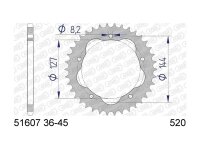 AFAM Kettenrad "51607" 520 Aluminium, anthrazit...