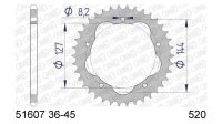 AFAM Kettenrad "51607" 520 Aluminium, anthrazit...