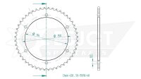 ESJOT Kettenrad "15018" 428, Stahl, schwarz 48...