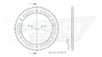 ESJOT Kettenrad "15023" 428, Stahl, schwarz 57...