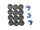 POLINI Rollensatz 16 x 13 mm, für treibende Riemen Ersatz- Plasti
